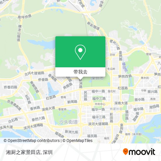 湘厨之家景田店地图