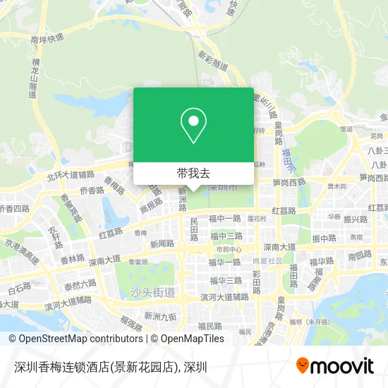 深圳香梅连锁酒店(景新花园店)地图