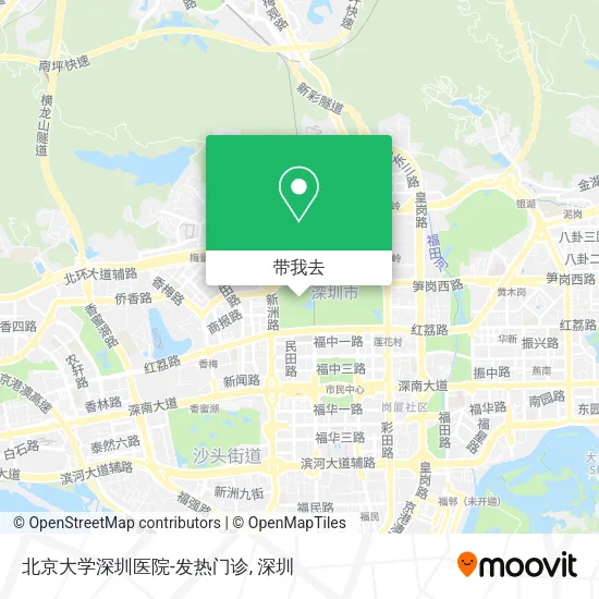 北京大学深圳医院-发热门诊地图