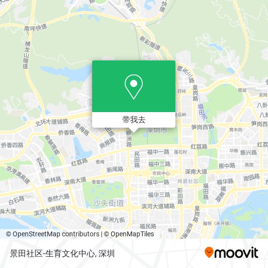 景田社区-生育文化中心地图