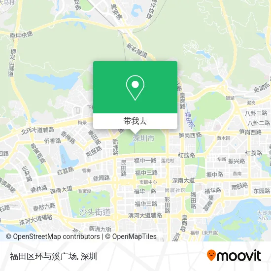 福田区环与溪广场地图