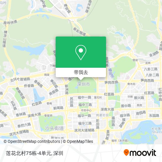 莲花北村75栋-4单元地图