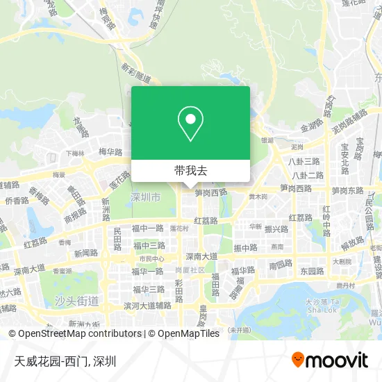 天威花园-西门地图