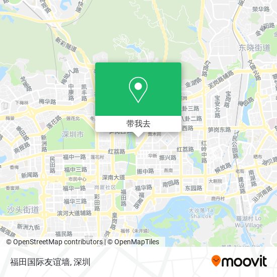福田国际友谊墙地图
