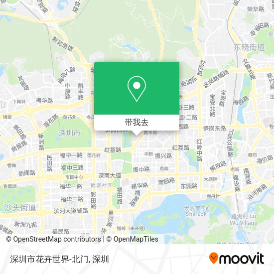 深圳市花卉世界-北门地图