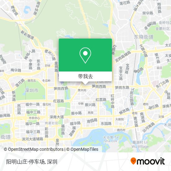 阳明山庄-停车场地图
