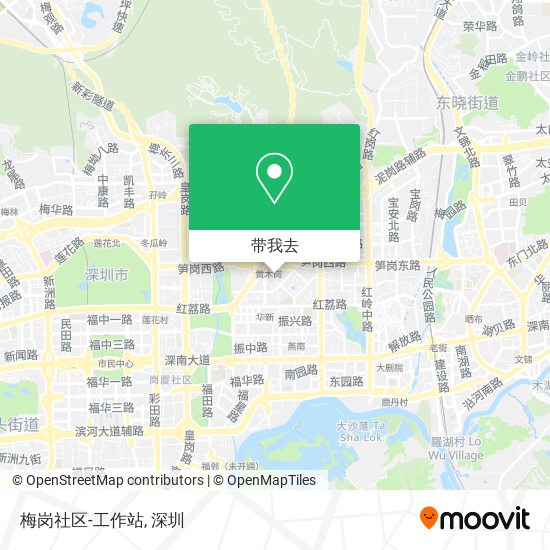 梅岗社区-工作站地图