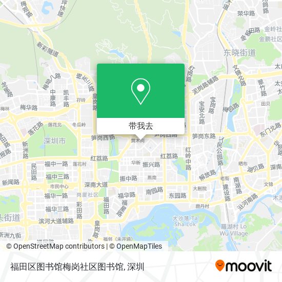 福田区图书馆梅岗社区图书馆地图