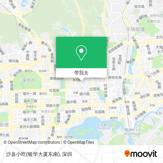 沙县小吃(银华大厦东南)地图