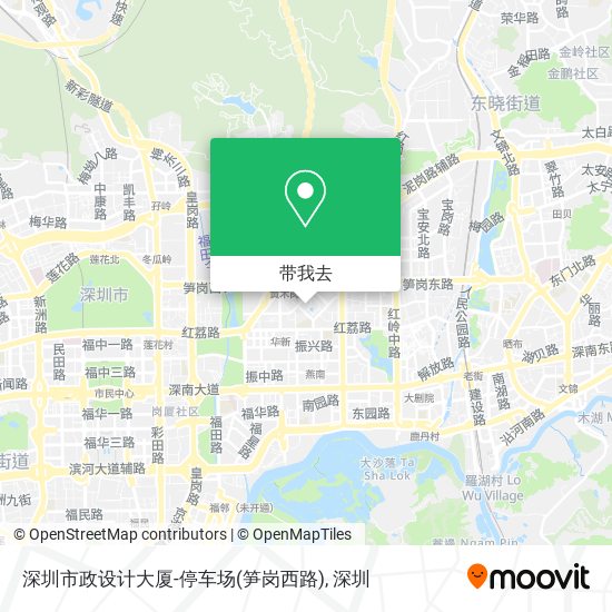 深圳市政设计大厦-停车场(笋岗西路)地图