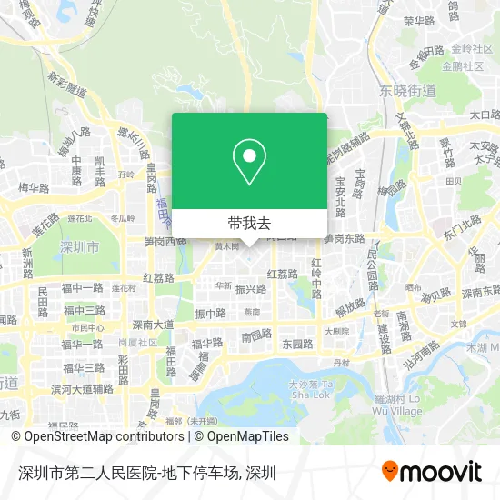 深圳市第二人民医院-地下停车场地图