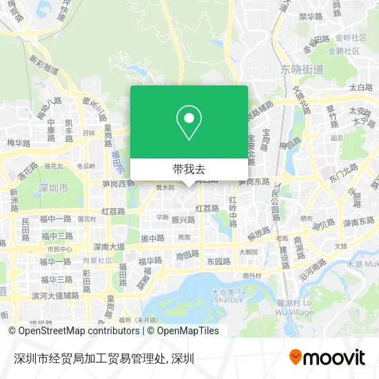 深圳市经贸局加工贸易管理处地图