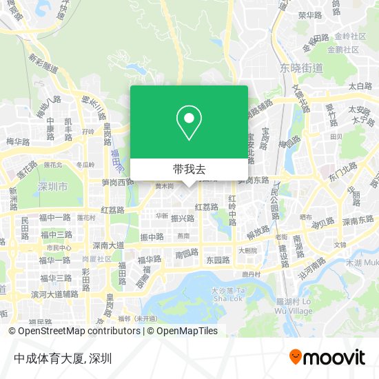 中成体育大厦地图