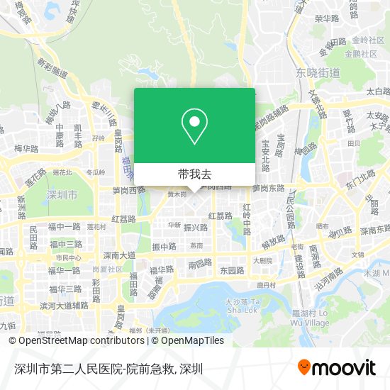 深圳市第二人民医院-院前急救地图