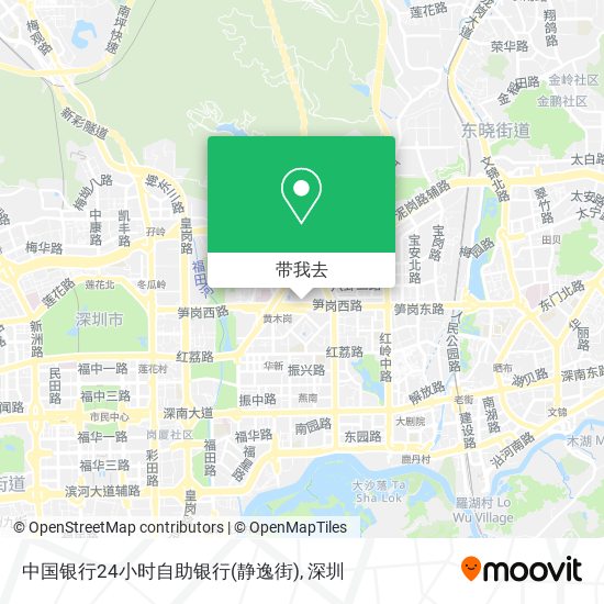 中国银行24小时自助银行(静逸街)地图