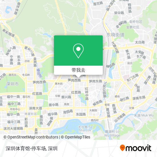 深圳体育馆-停车场地图