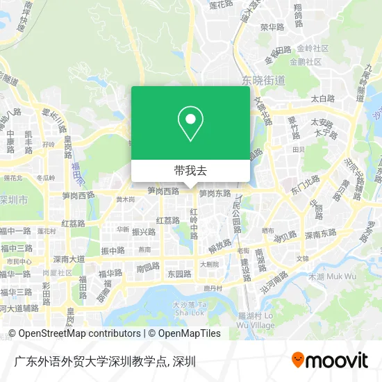 广东外语外贸大学深圳教学点地图