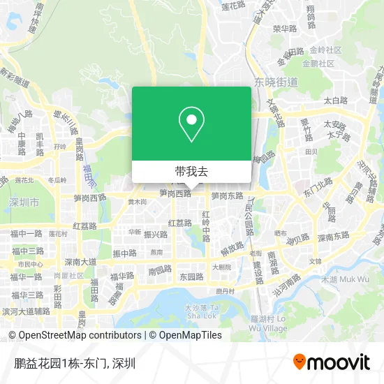 鹏益花园1栋-东门地图