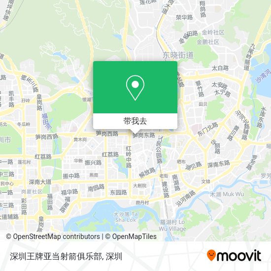 深圳王牌亚当射箭俱乐部地图