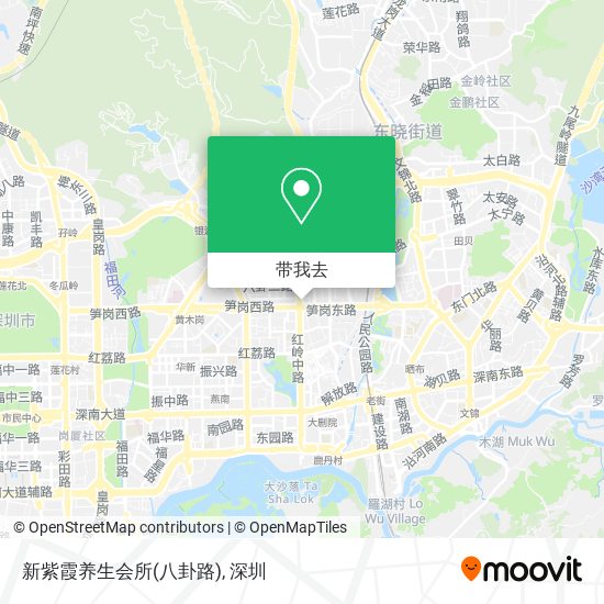 新紫霞养生会所(八卦路)地图