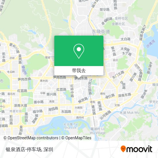 银泉酒店-停车场地图