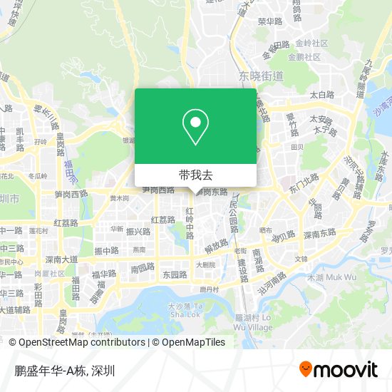 鹏盛年华-A栋地图