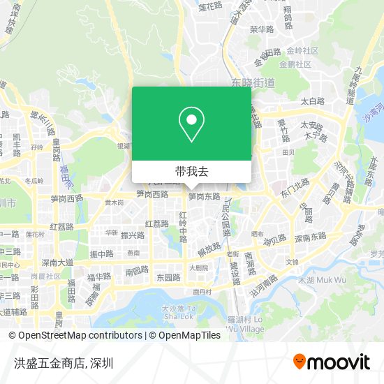 洪盛五金商店地图