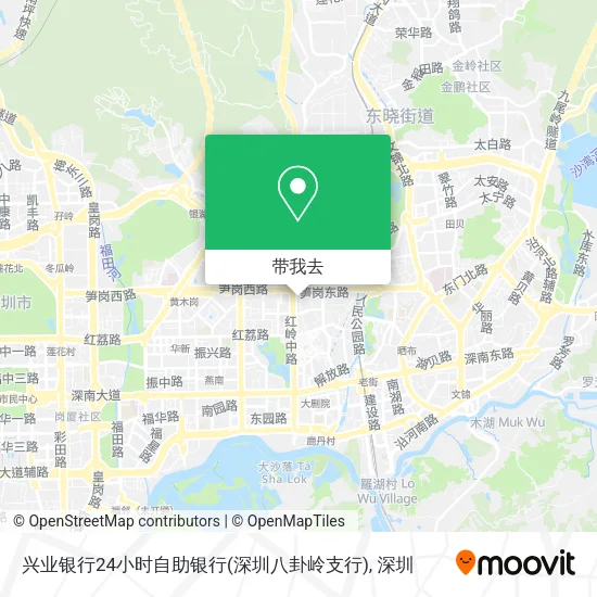 兴业银行24小时自助银行(深圳八卦岭支行)地图