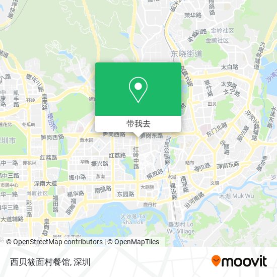 西贝筱面村餐馆地图