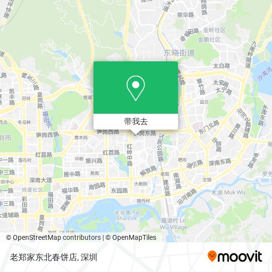 老郑家东北春饼店地图