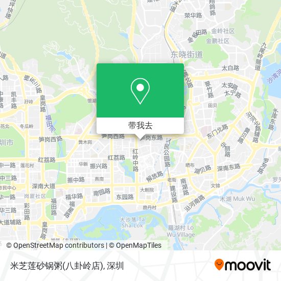 米芝莲砂锅粥(八卦岭店)地图