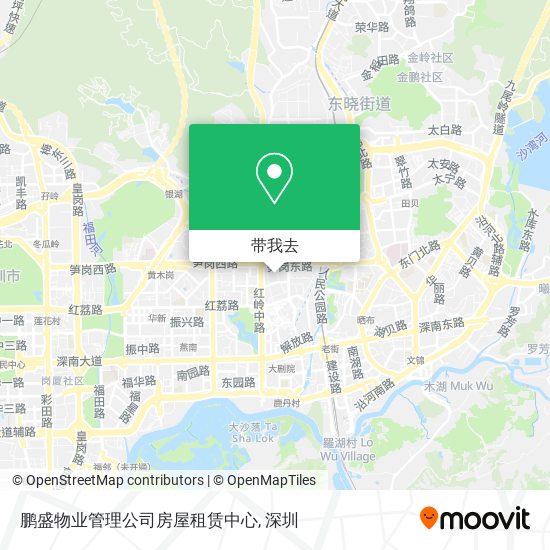 鹏盛物业管理公司房屋租赁中心地图