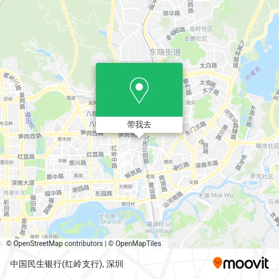 中国民生银行(红岭支行)地图