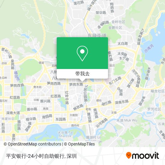 平安银行-24小时自助银行地图