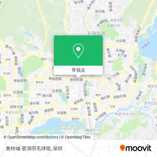 奥特城-荟润羽毛球馆地图