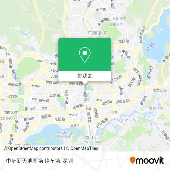 中洲新天地商场-停车场地图