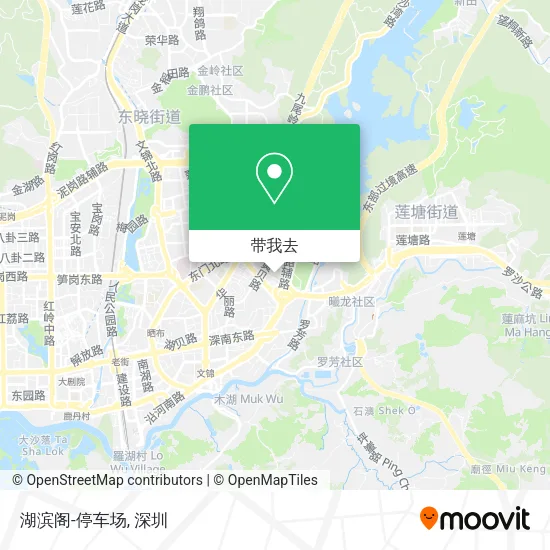 湖滨阁-停车场地图