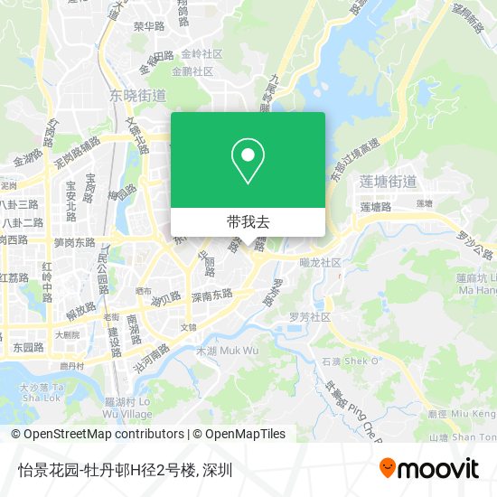 怡景花园-牡丹邨H径2号楼地图