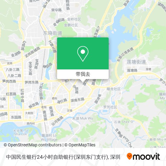 中国民生银行24小时自助银行(深圳东门支行)地图