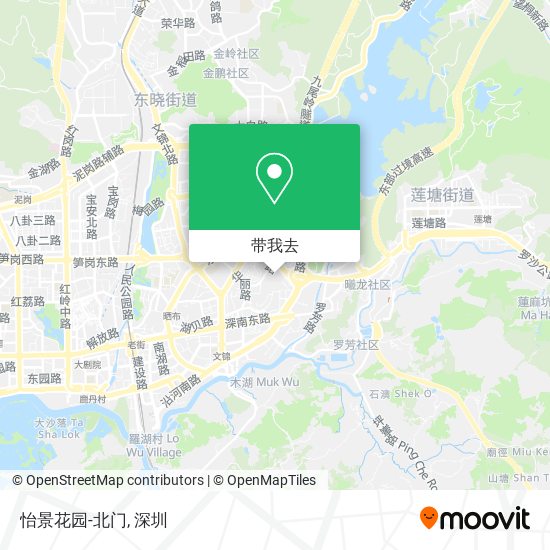 怡景花园-北门地图