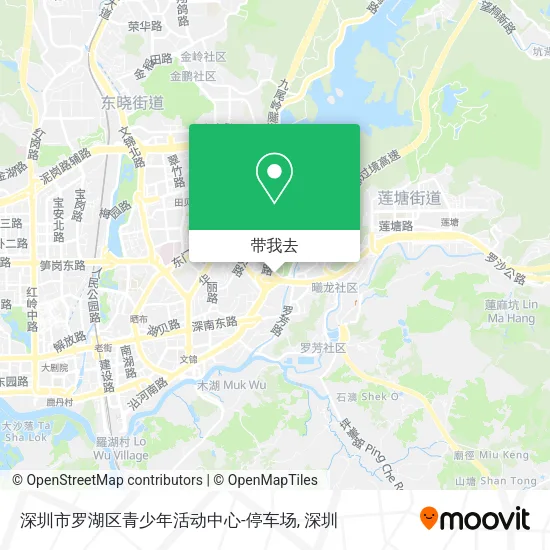 深圳市罗湖区青少年活动中心-停车场地图