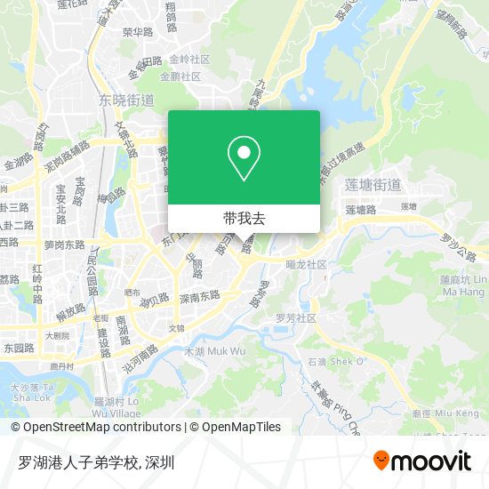 罗湖港人子弟学校地图