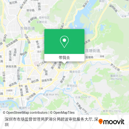 深圳市市场监督管理局罗湖分局碧波审批服务大厅地图
