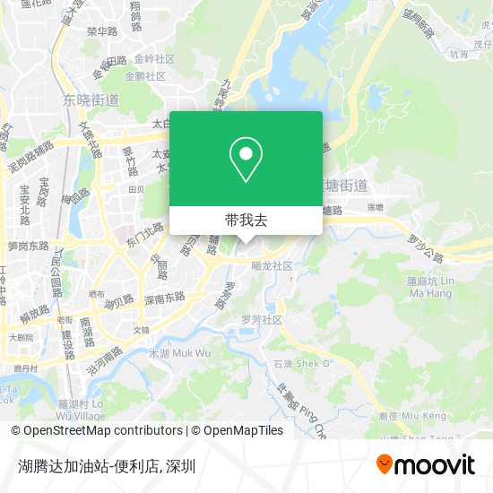 湖腾达加油站-便利店地图