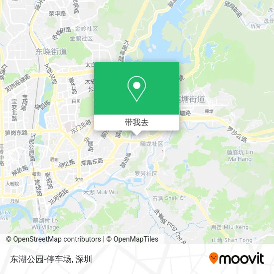 东湖公园-停车场地图