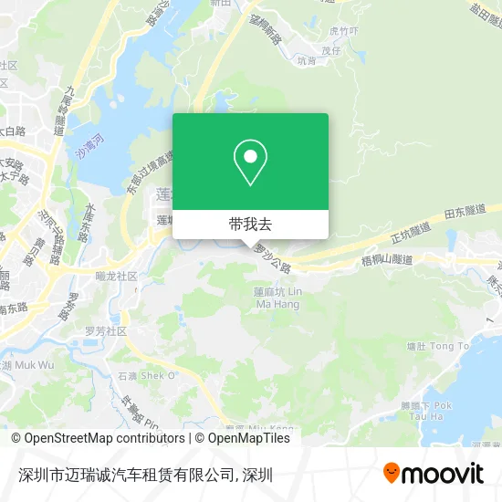 深圳市迈瑞诚汽车租赁有限公司地图