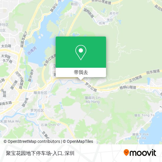 聚宝花园地下停车场-入口地图