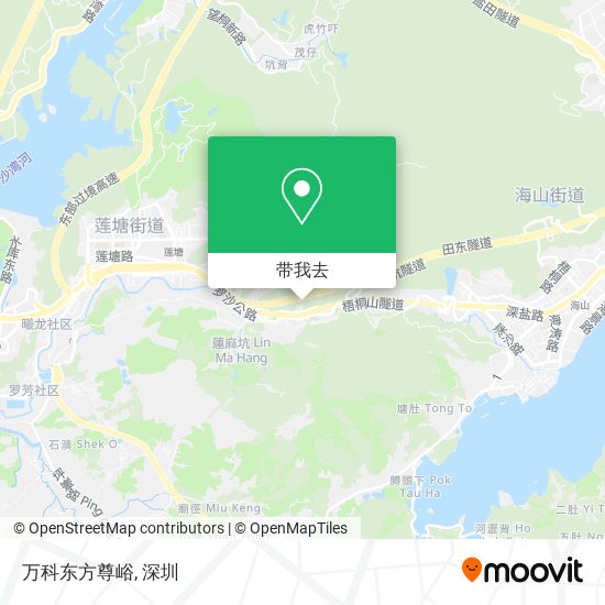 万科东方尊峪地图