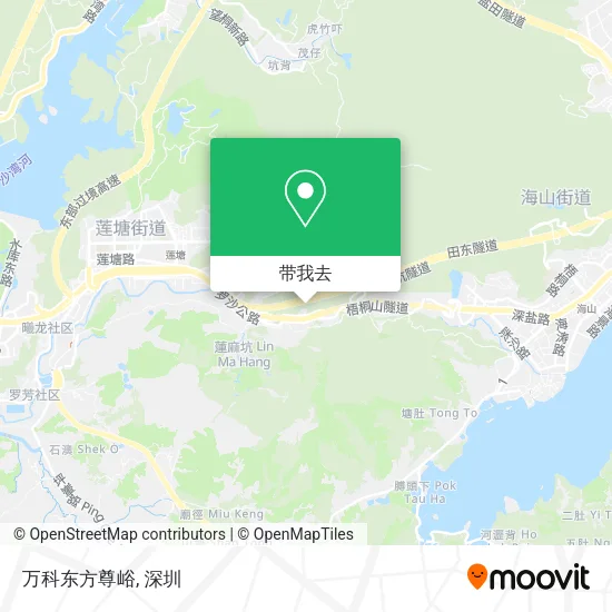 万科东方尊峪地图