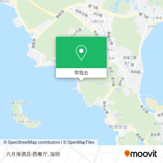 六月海酒店-西餐厅地图